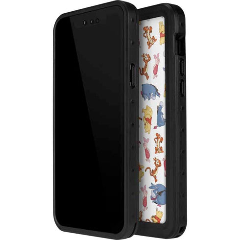 Disney Winnie the Pooh Character Pattern iPhone 15 Plus Waterproof Case